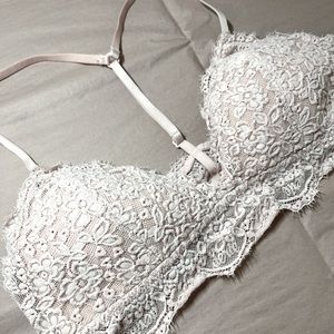 Aerie Padded Lace Bralette/ Light Pink / M